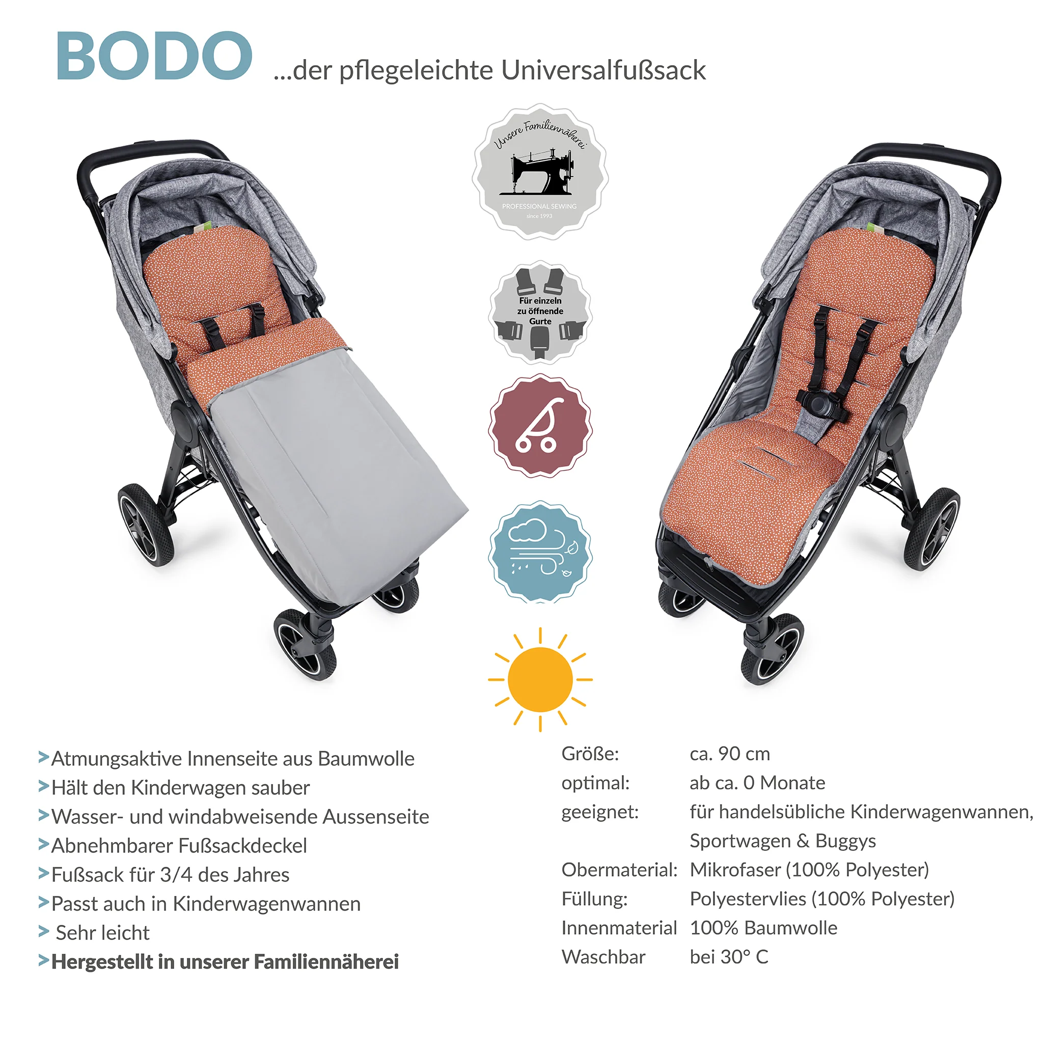 BODO der klassische Sommerfu?sack