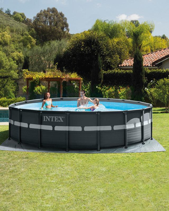 2025 Intex Ultra XTR® Frame piscina fuori terra da 18 piedi x 52 pollici con pompa a sabbia