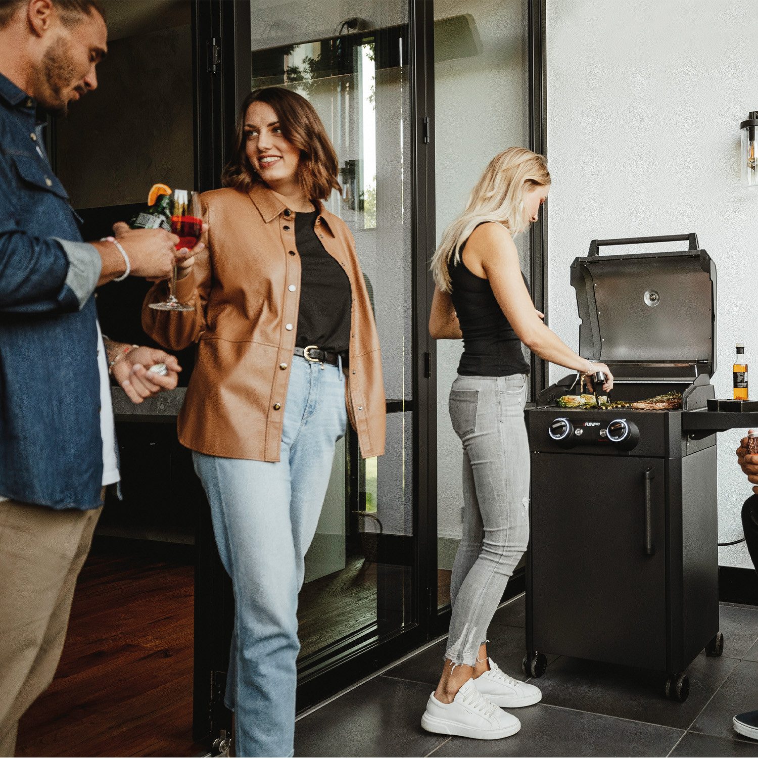 Elektrogrill Enders Elektrogrill eFlow Pro 2 Turbo Shadow inkl. Fleischthermometer