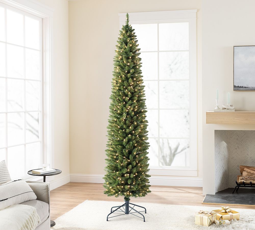 Pre Lit Empire Pencil Artificial Christmas Tree   tiaotiao