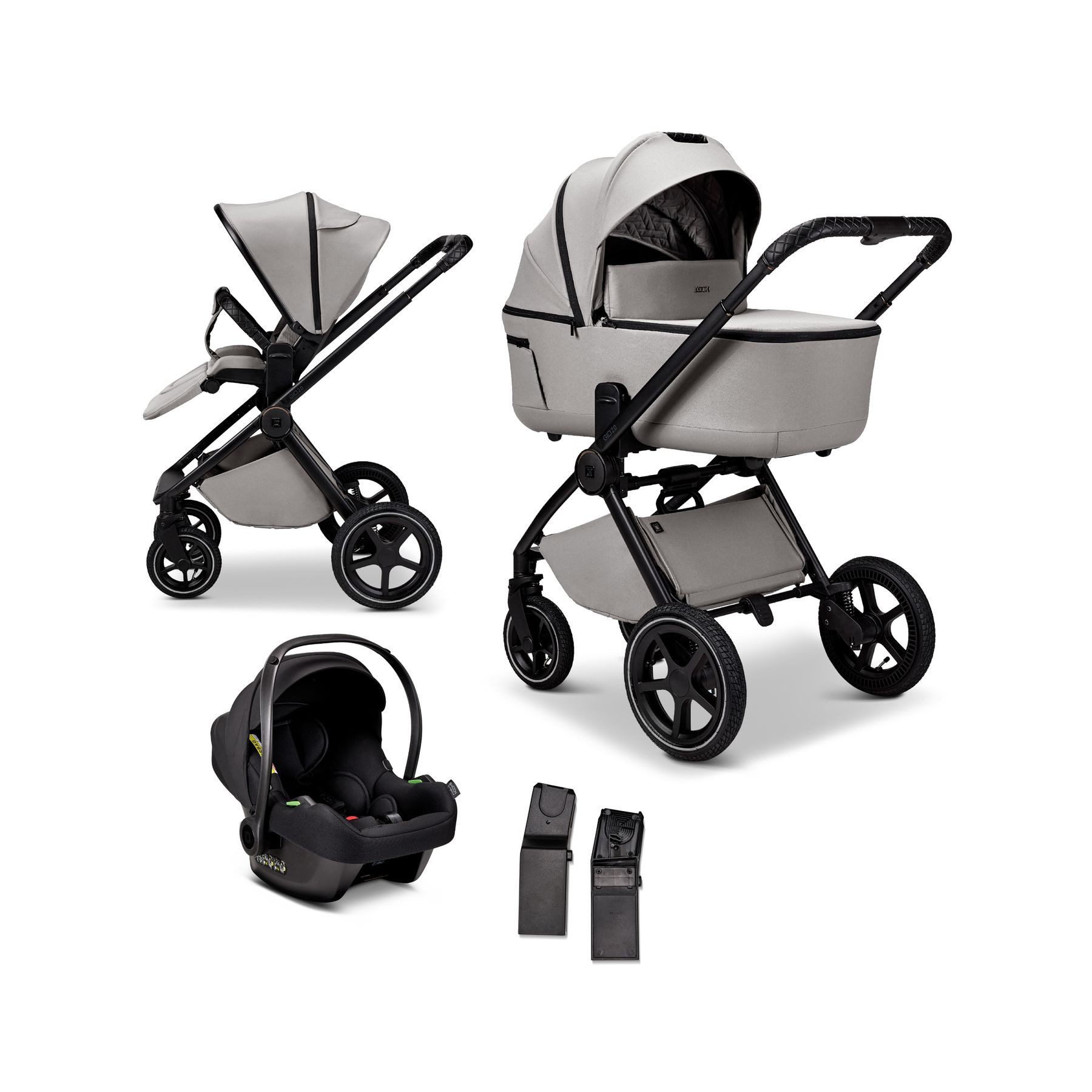 Kombi-Kinderwagen Gio 2.0 Kinderwagen Winterset inkl. gratis Handmuff/Fußsack