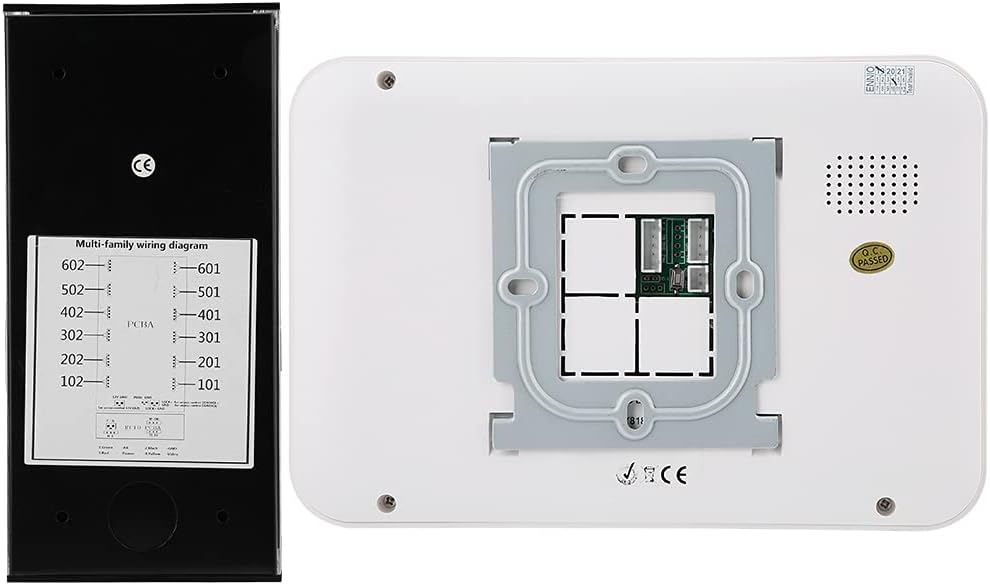 Cosiki Video Citofono, Citofono 5 Fili Universale, Campanello Citofono Kit Videocitofono Campanello Video 5 Appartamenti per Casa Videocitofono Smart Citofono Condominiale