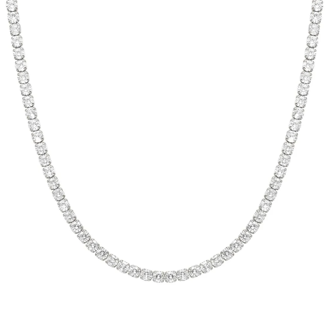 Collana tennis Nomination rodiato bianco e pietre bianche 148634/010