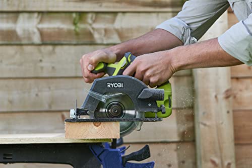 Ryobi R18CSP 120S 18V ONE  Kit di avviamento per sega circolare senza fili (1 x 2,0 Ah) : Amazon.it: Fai da te