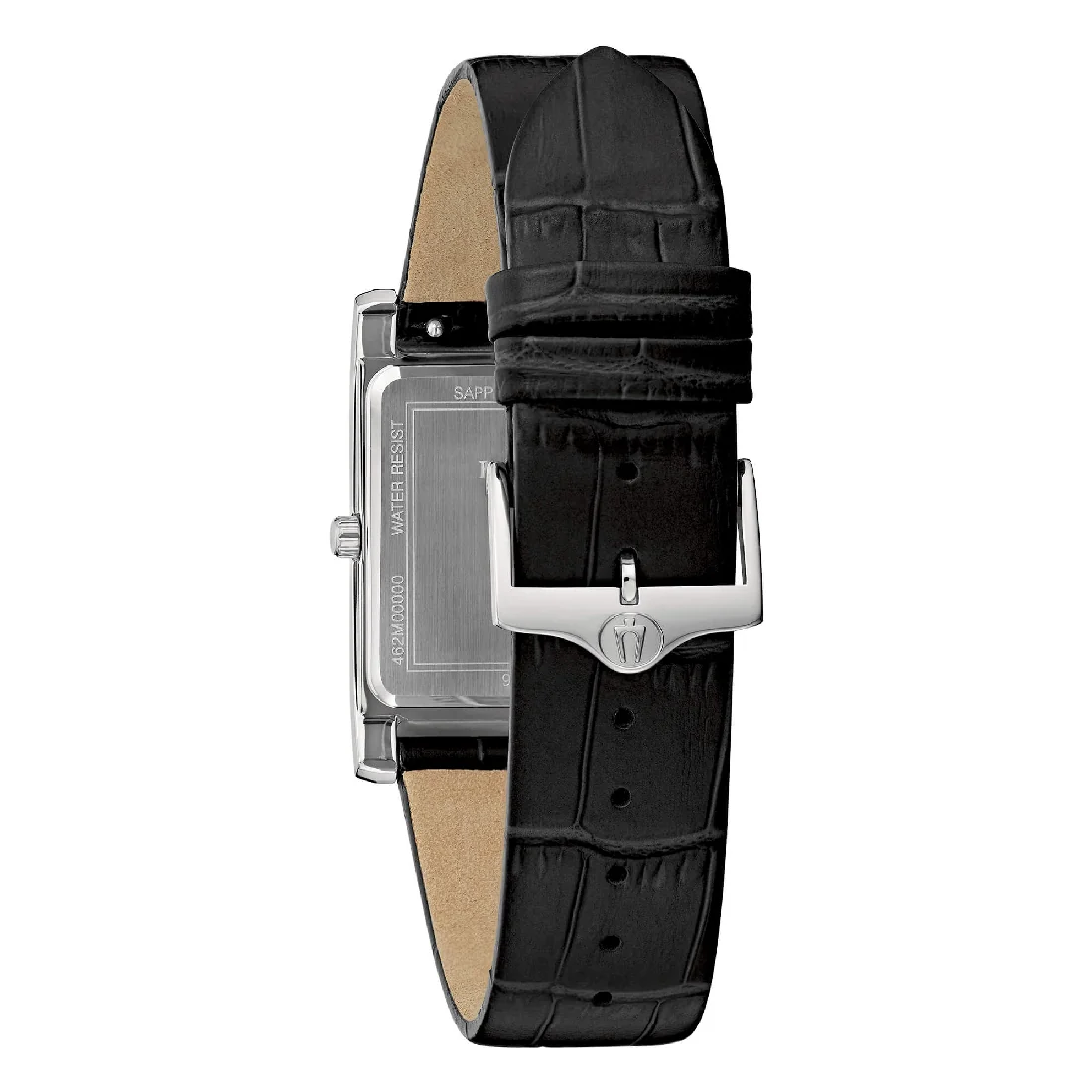 Orologio Bulova Rectangle 96B445 classic nero pelle