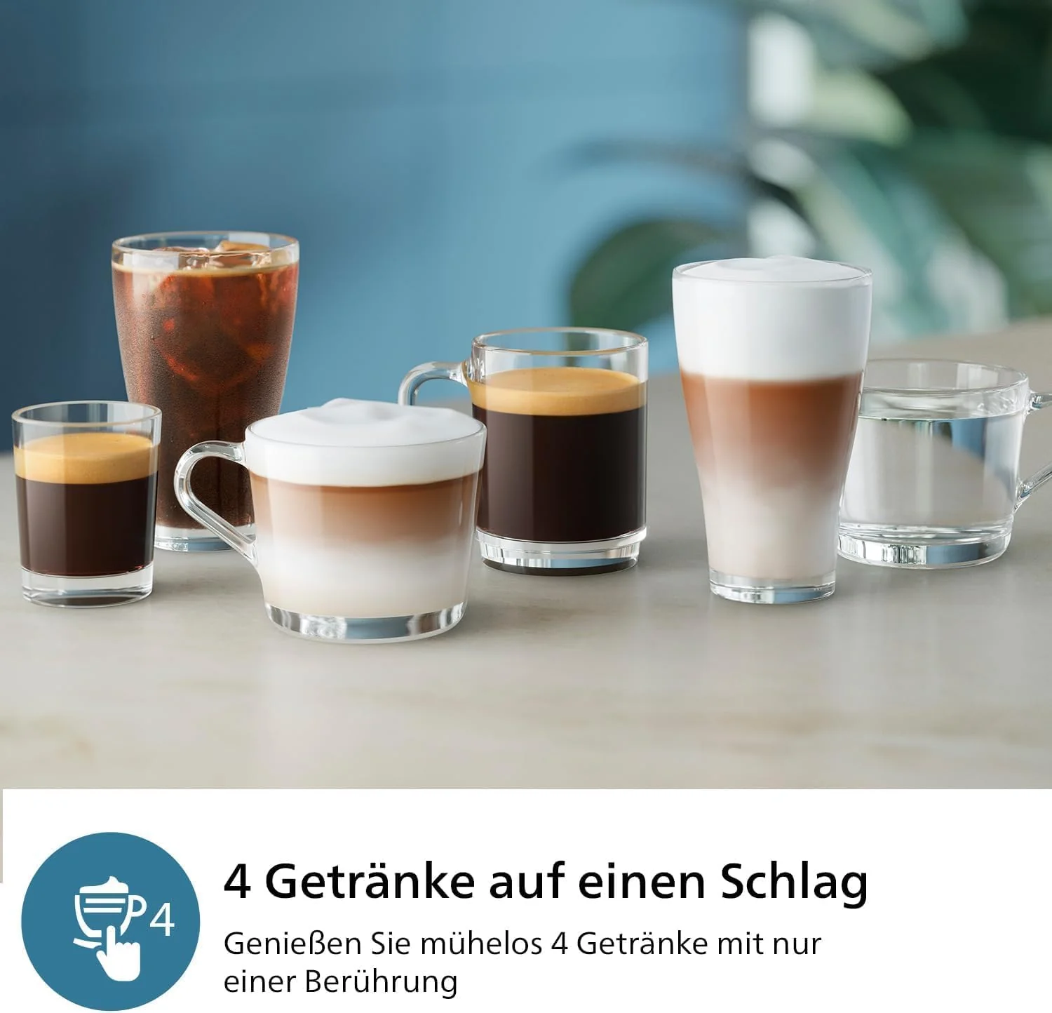 Philips Serie 2200 Espressomachine �C Klassieke Melkopschuimer, Intu?tief Touchdisplay, mat Zwart (EP2220/10)