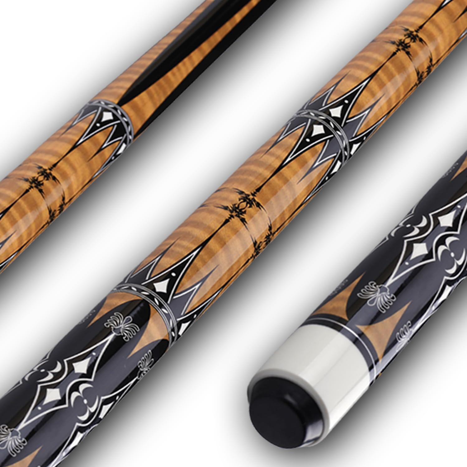 Sinsilvie 13mm 58 Pollici 19 20 Once Stecche Biliardo Pool,1/2 Maple Pool Cue Stick,Bastone da Biliardo da Bar per Uomini e Donne.