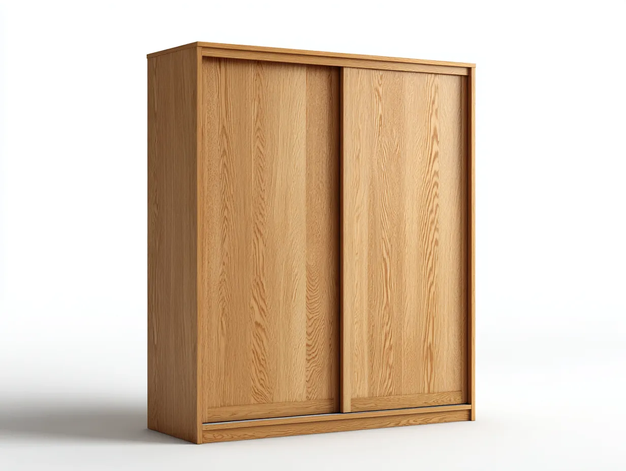 Kleiderschränke mit Schiebetüren-Holz-150x62x202 cm-Natur-Moderner Stil