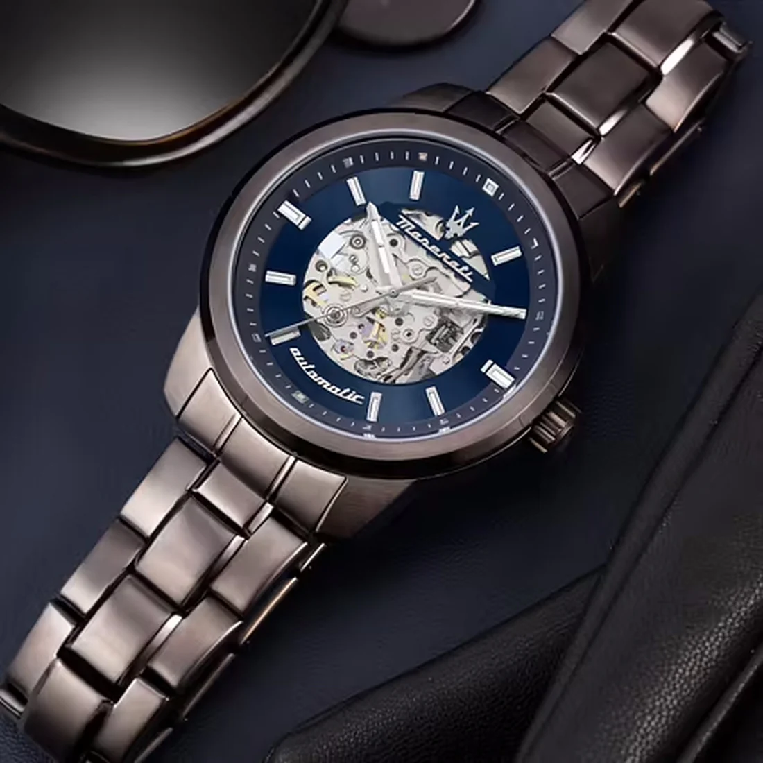 Orologio Maserati Successo Skeleton pvd grigio automatico R8823121002