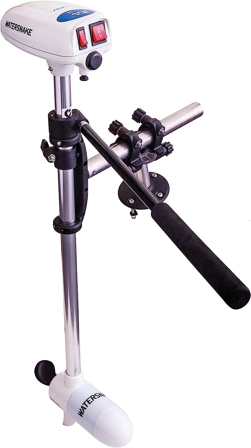 Watersnake 18 Pound Thrust 12v Electric Saltwater Trolling Motor with Kayak Bracket