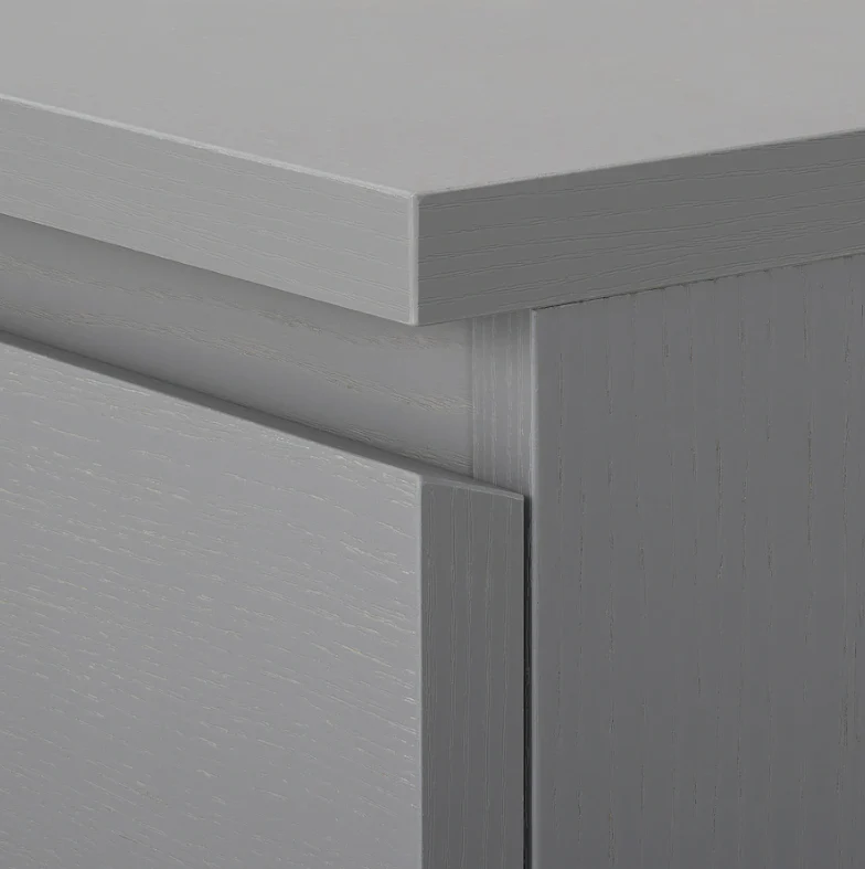 2025 IKEA MALM ladekast met 6 lades ?C Grijs gebe?nd, 160 x 78 cm, modern design