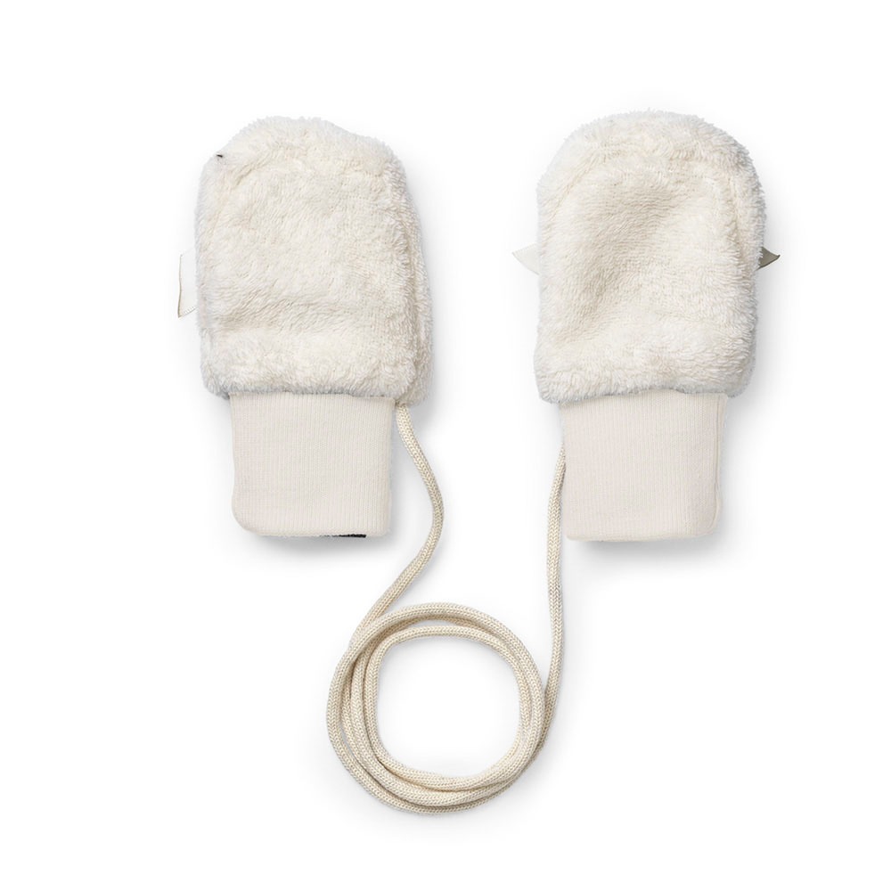 Elodie Details RĘKAWICZKI SHEARLING BIAŁE 0-12 M-C