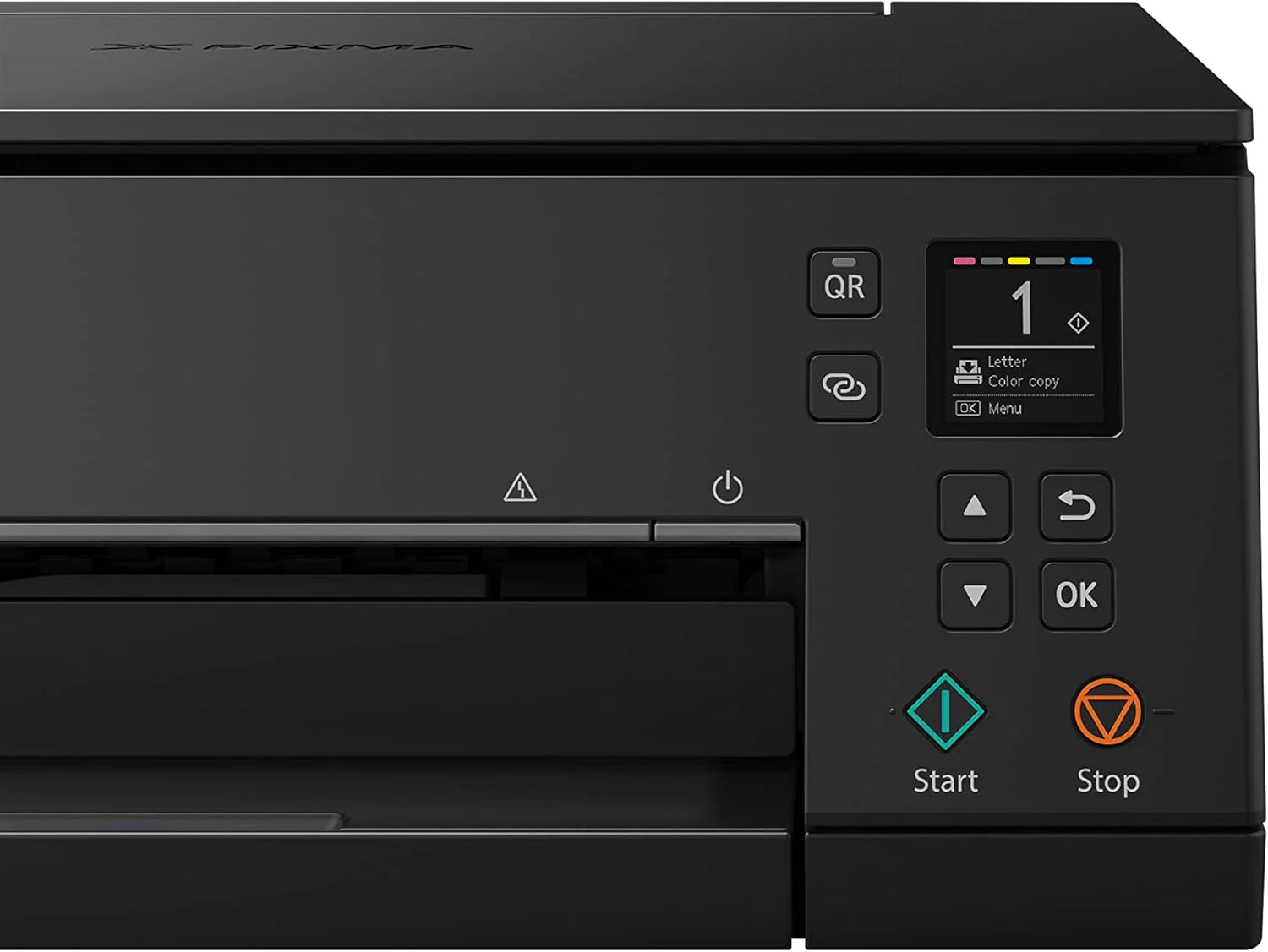 Canon PIXMA TS6350a printer, kleureninkjet multifunctioneel apparaat DIN A4 (fotoprinter, scanner, kopieerapparaat, OLED, 4.800x1.200 dpi, USB, WLAN, 5 afzonderlijke inkten, dubbelzijdig afdrukken, 2 papierladen), zwart