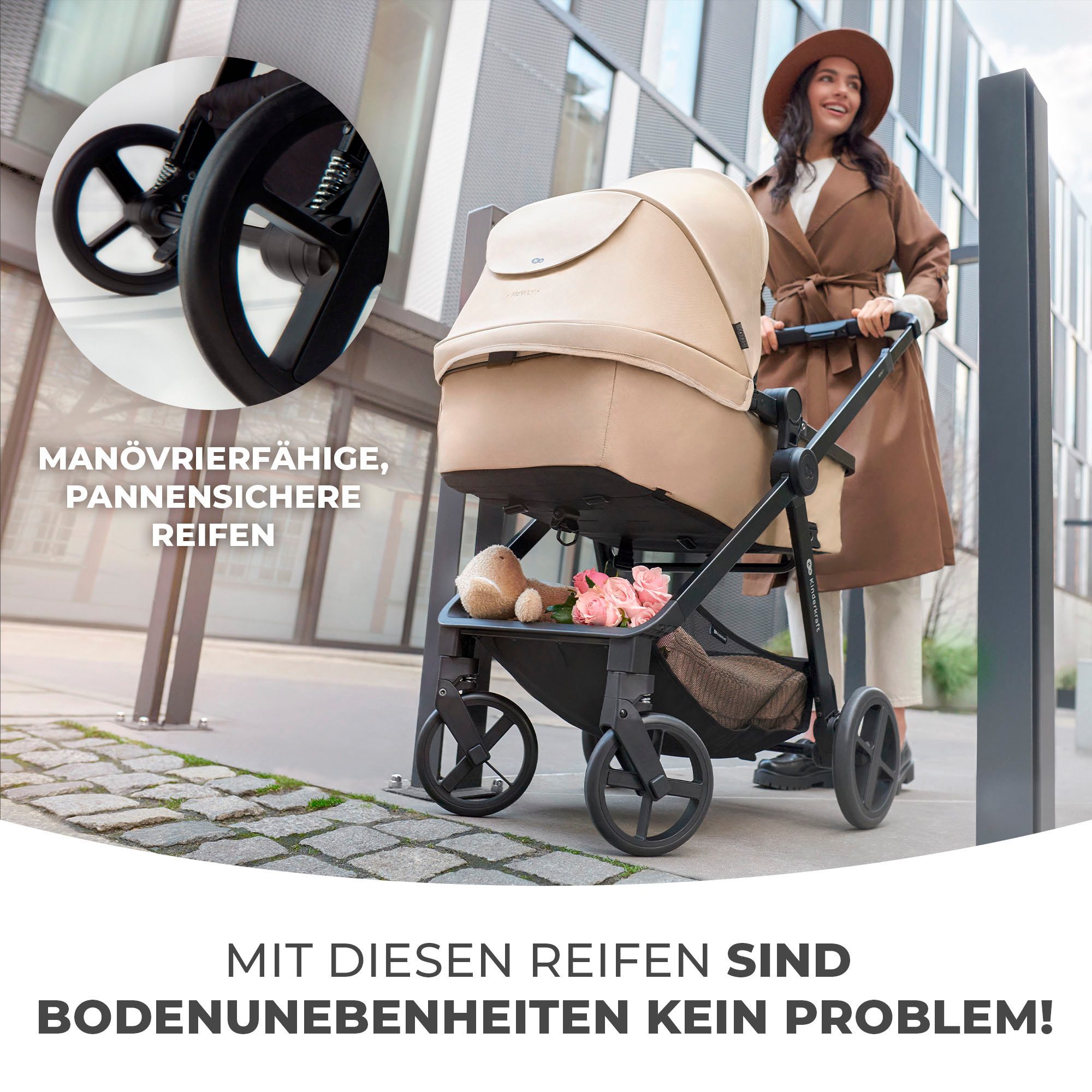 Kombi-Kinderwagen NEWLY 3IN1 MINK PRO