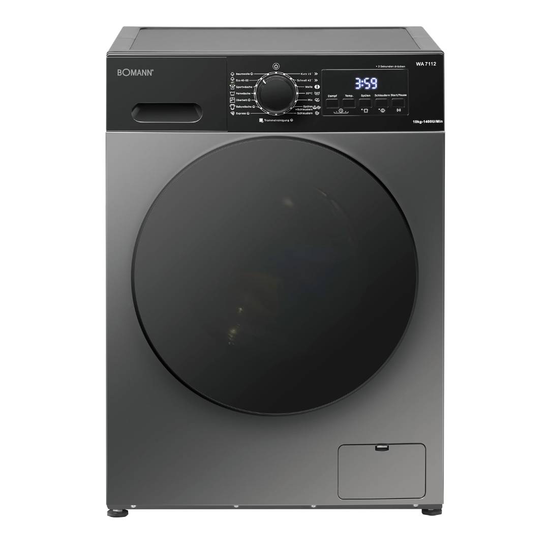 Waschmaschine 10 kg mit Invertermotor und Aqua-Stop, max. 1400 U/min, 15 Programme, WA 7112