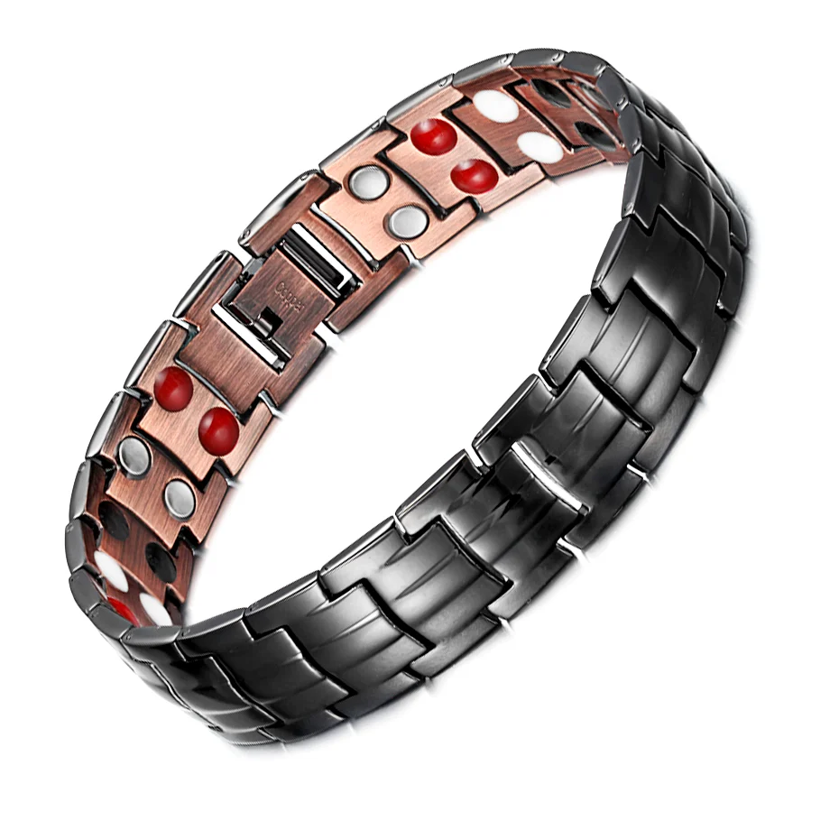 Powerful Effective Mens Copper Magnetic Bracelets for Men