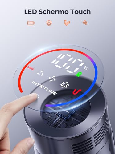 INTETURE Aspirapolvere Senza Fili potente,45Kpa/550W/60Mins Scopa Elettrica Senza Fili con Touchscreen Intelligente e Anti Avvolgimento,Aspirapolvere Senza Fili per Pavimenti/Tappeti/Peli Animali : Amazon.it: Casa e cucina