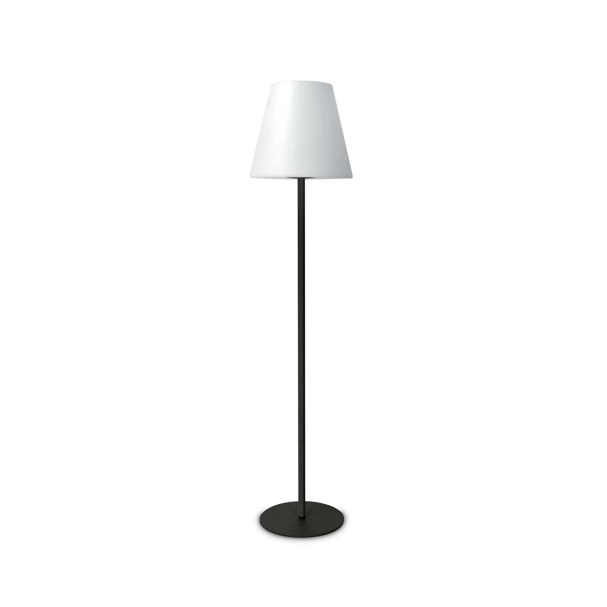 Lampada da Terra da Esterno Ideal Lux ARCADIA PT1 – Piantana in Alluminio e Vetro Trasparente – IP44 – Stile Classico