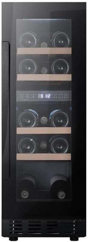 Arctic Collection 30D Fullglass Black Built-in Wine Rack