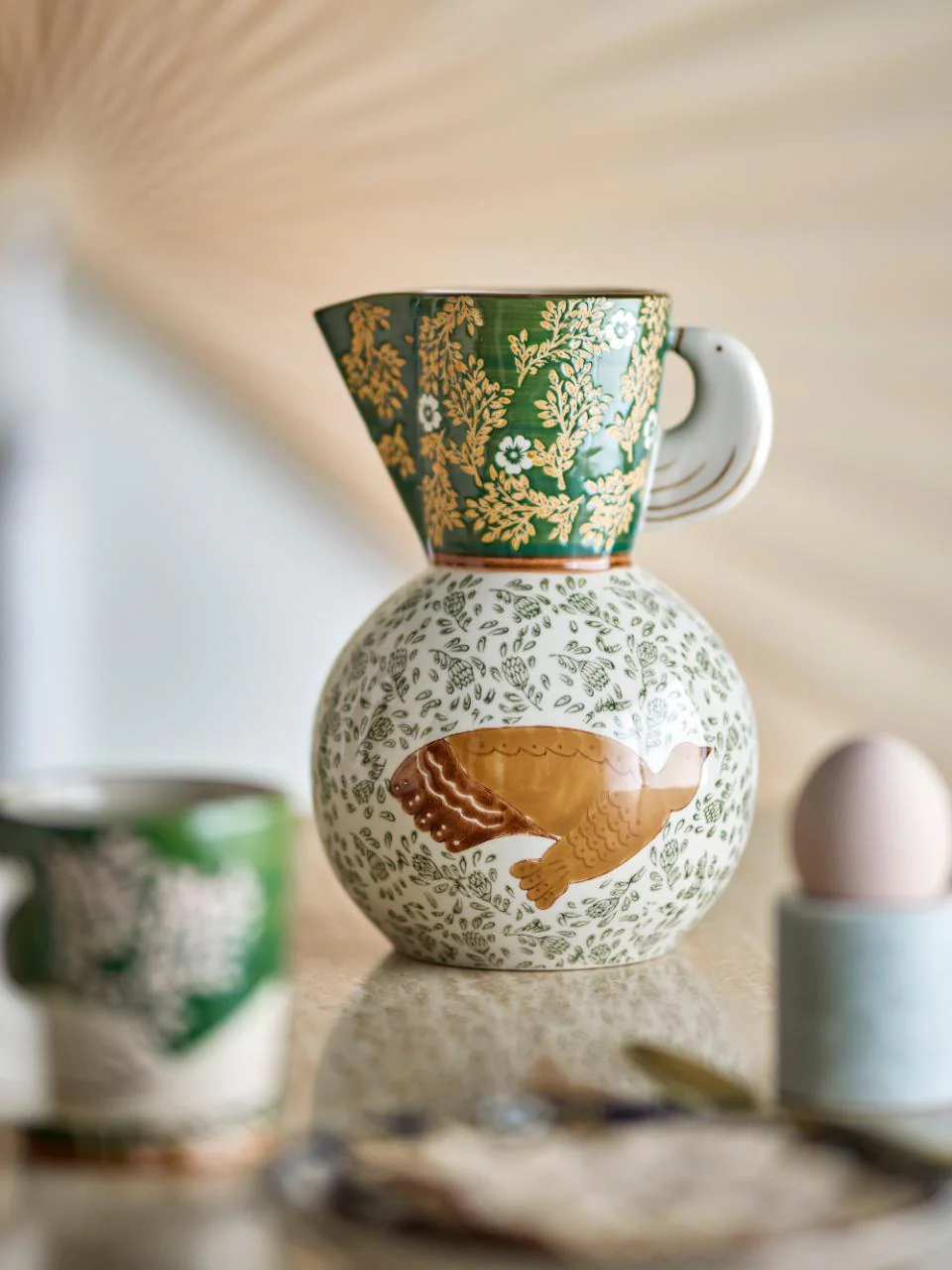 Bloomingville Hezha Jug Green