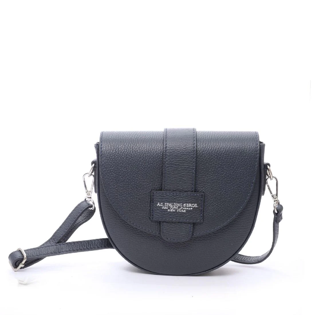 Borsetta Spalding & Bros Matilda Bag in pelle blu tracolla 309350U703