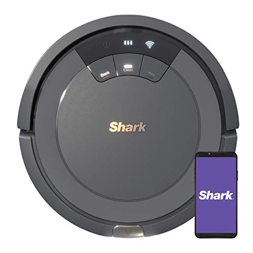 Shark AV753 ION Robot Vacuum, Tri Brush System, Wifi Connected, 120 Min Runtime, Works with Alexa, Multi Surface Cleaning, Grey