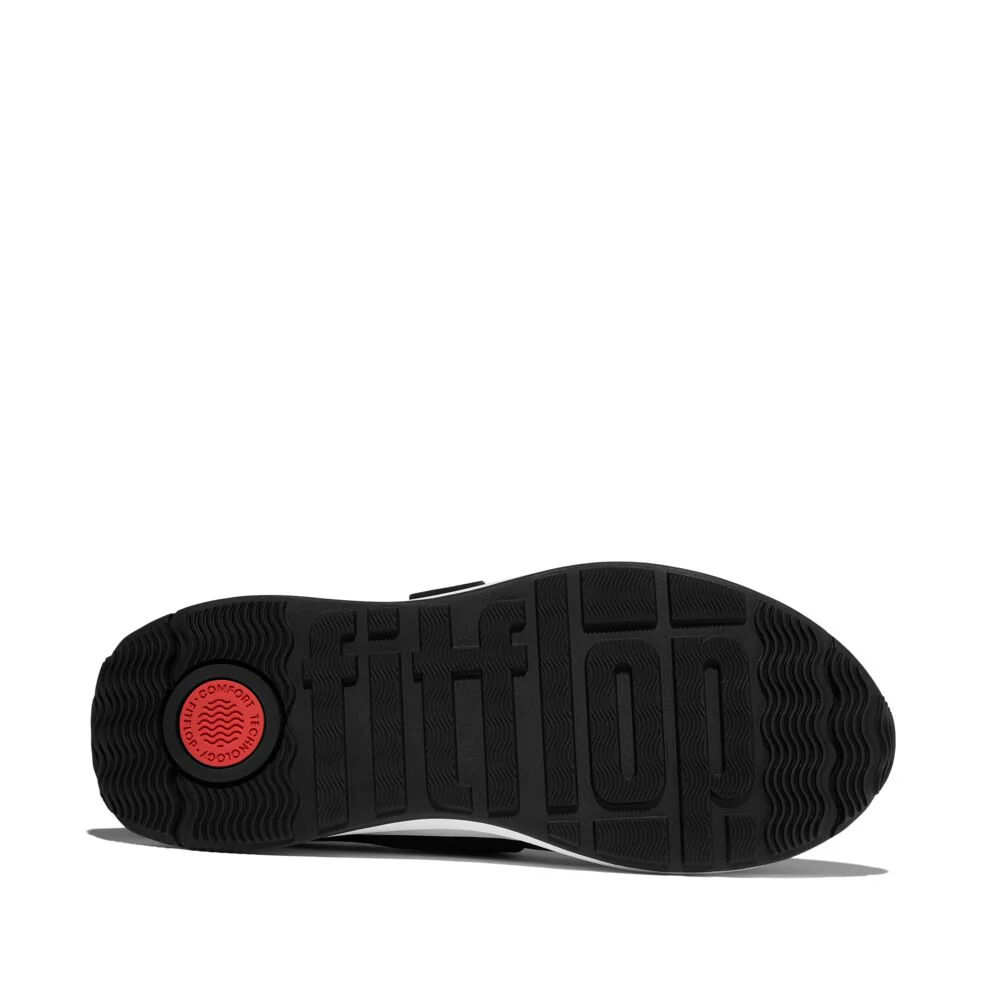 FitFlop F-MODE Flow Black Quilted Mary Janes