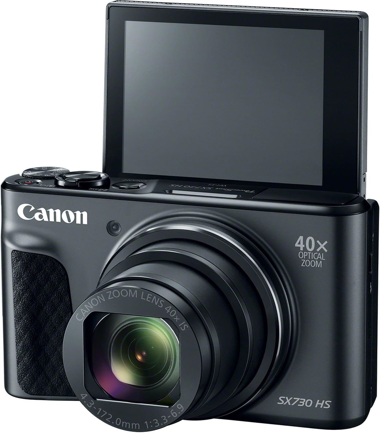 Canon PowerShot SX730 HS Fotocamera Digitale Compatta, Nero [Versione EU]