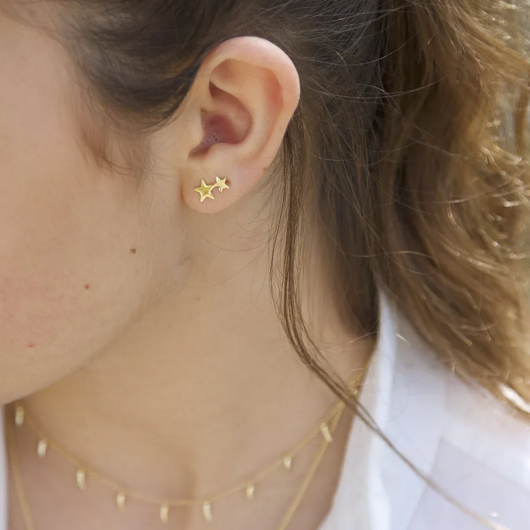 Mary K Gold 2 Star Studs