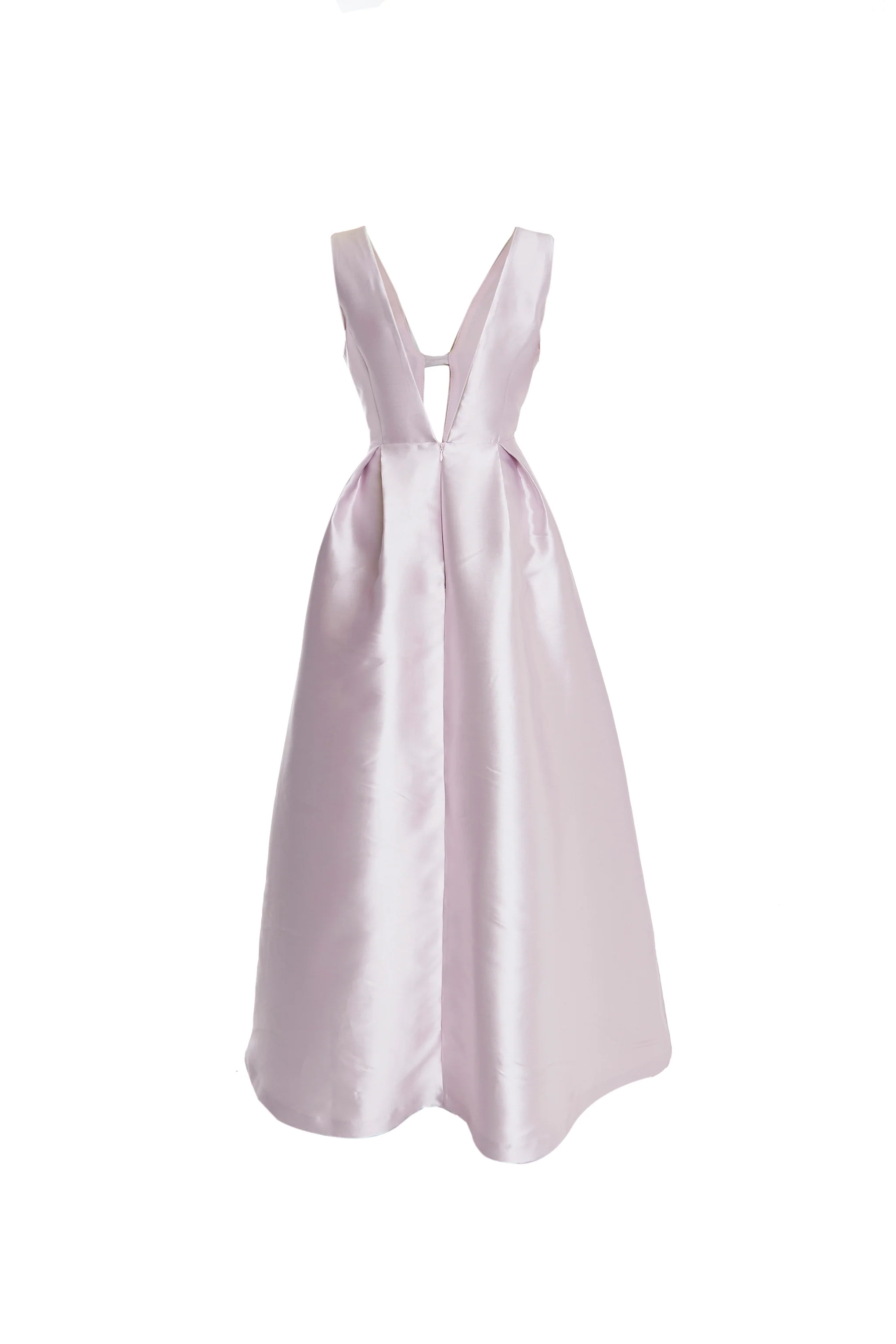 Camilla Lilac Plunge-Front Cut-Out Maxi-Dress