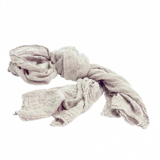 Pure Linen Scarf | Gris Perle