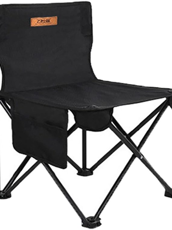Black1 Aluminum Folding Camping Table and Chairs Set, Portable 5 Piece for 4 People, Includes Easy Carry Bag, Ideal for Indoor/Outdoor Use