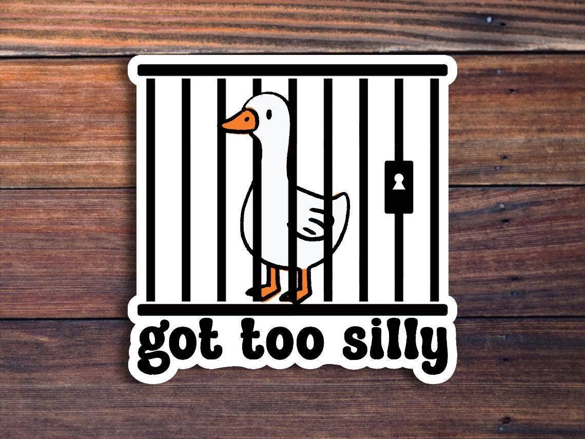 Sticker Horse - Got Too Silly Goose Sticker