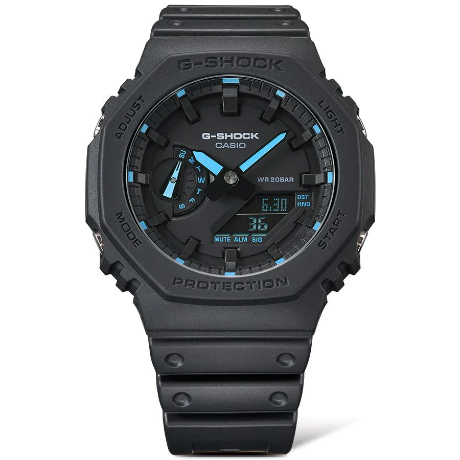 Orologio G-Shock GA-2100-1A2ER Neon Accent azzurro