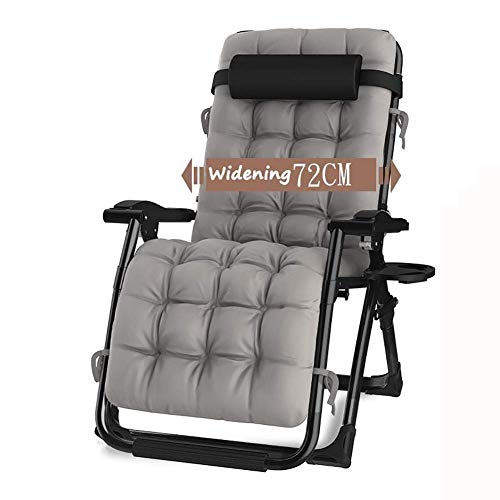 Sedia a dondolo da giardino con cuscini grigi, per spiaggia, campeggio, patio, sdraio reclinabile : Amazon.it: Giardino e giardinaggio