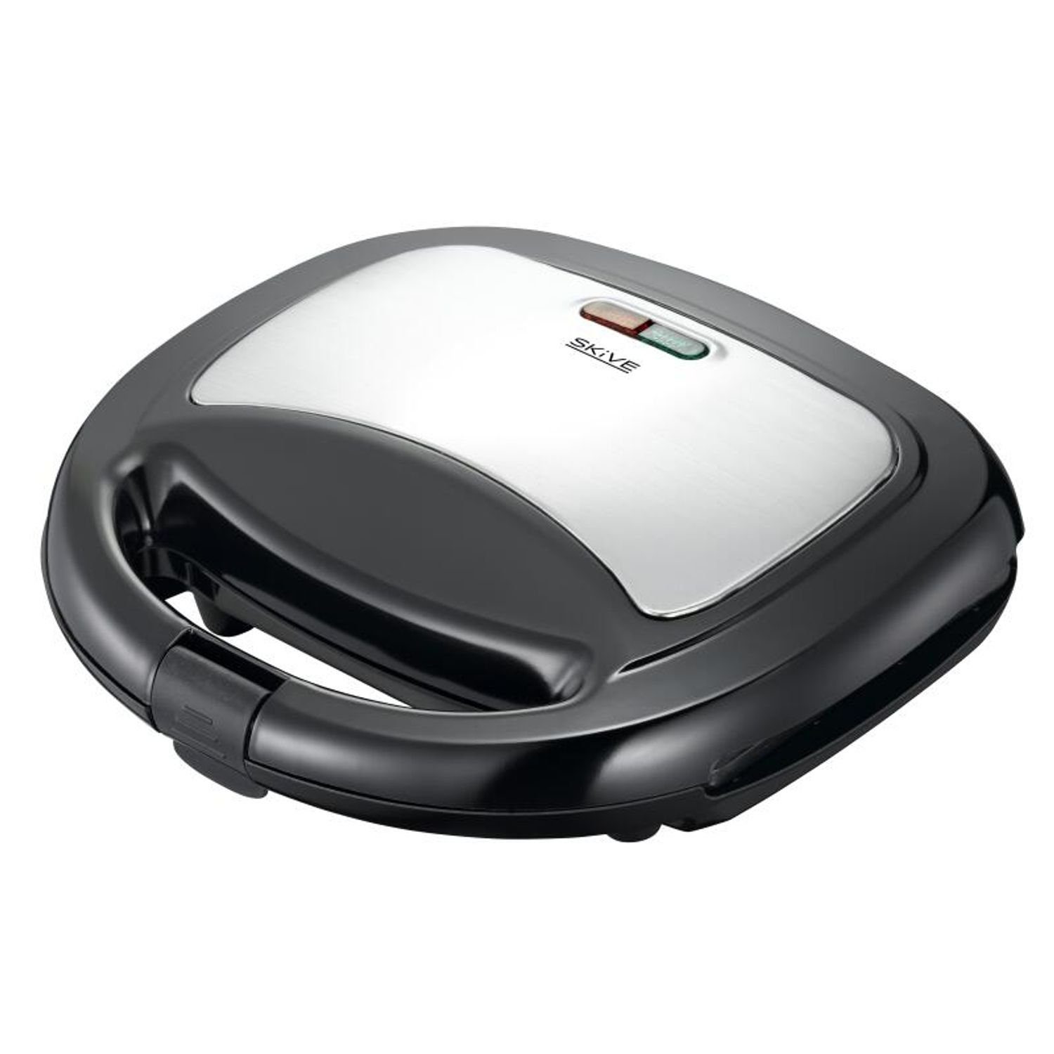 Sandwichmaker Sandwichtoaster Maker Schwarz Edelstahl Grill Antihaft Waffeln