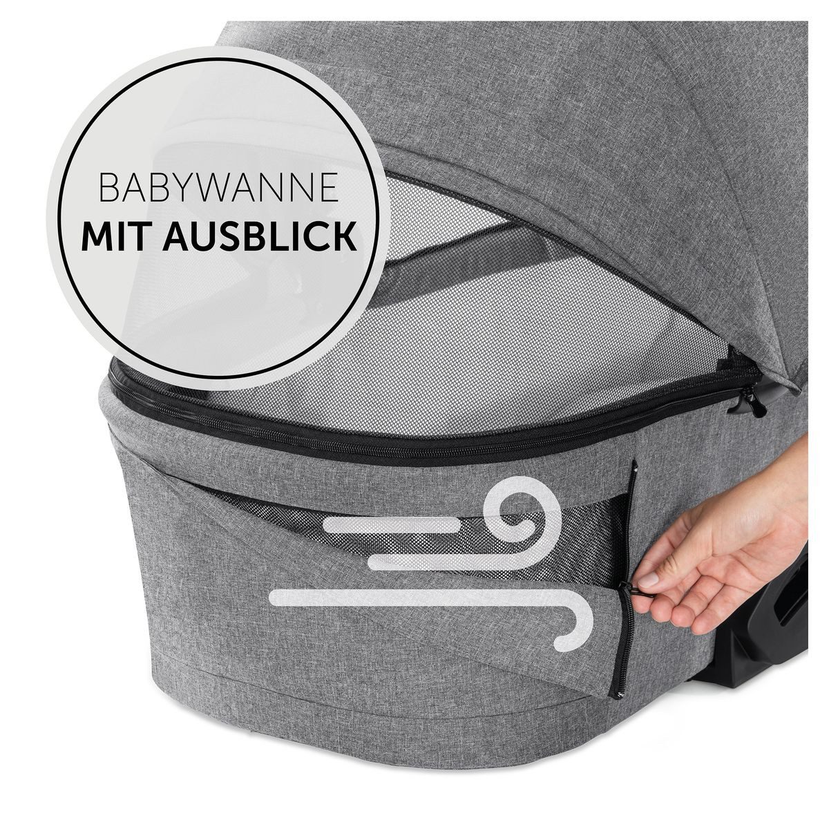 Kombi-Kinderwagen Vision X Duoset Silver - Melange Grey