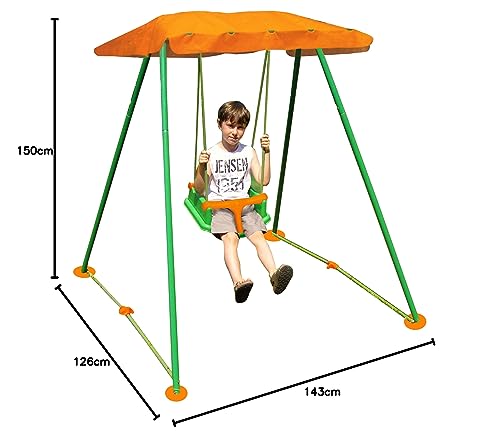 New Plast AMB1319   Altalena Pieghevole Libellula con Parasole e Seggiolino di Sicurezza 3 in 1 : Giochi e giocattoli