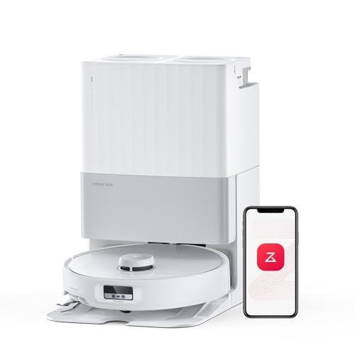 roborock Qrevo Edge Robot Vacuum and Mop, 18,500Pa Suction, Zero Tangling, FlexiArm Arc Side Brush, FlexiArm Mop, AdaptiLift Chassis, 17mm Mop Lifting, Hot Water Mop Washing & Drying, Self Emptying