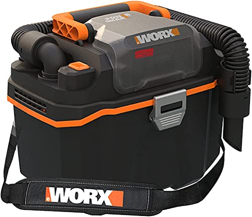 WORX WX031.9 Aspirapolvere a Batteria Portatile e maneggevole Senza Batteria e Caricatore, Nero/Arancione : Auto e Moto