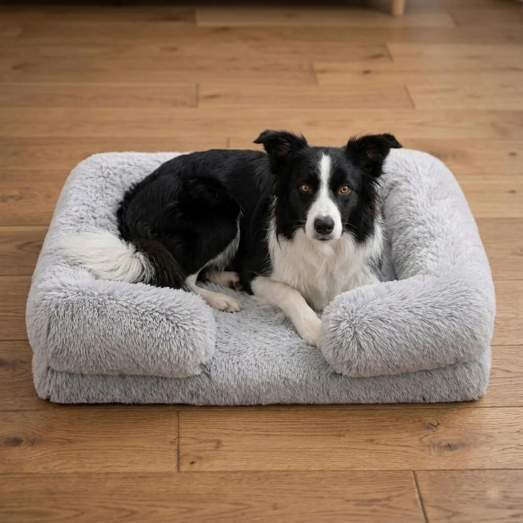 Comfort Haven | Orthopedic Dog Bed with High-Density Foam & Bolster Support | Large Size for Joint Relief