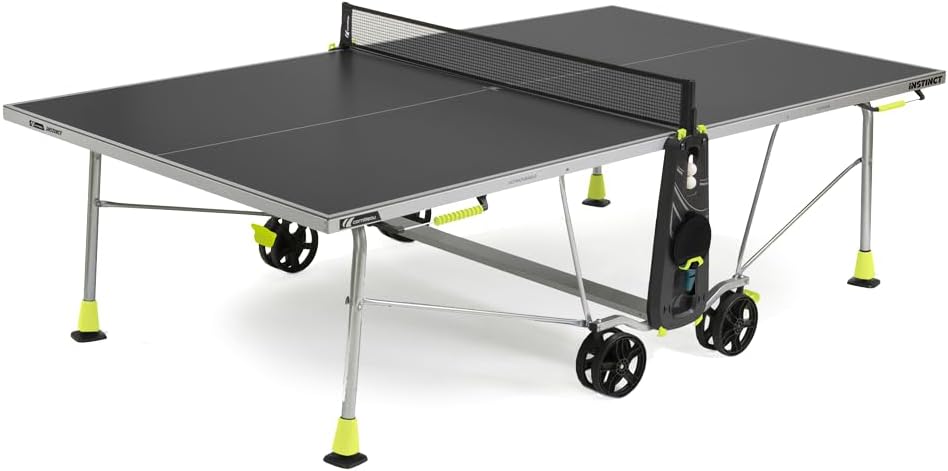 Cornilleau - Tavolo da ping pong per esterni Tempo libero Instinct - Made in France - Piano grigio 5mm - Tecnologia compatta