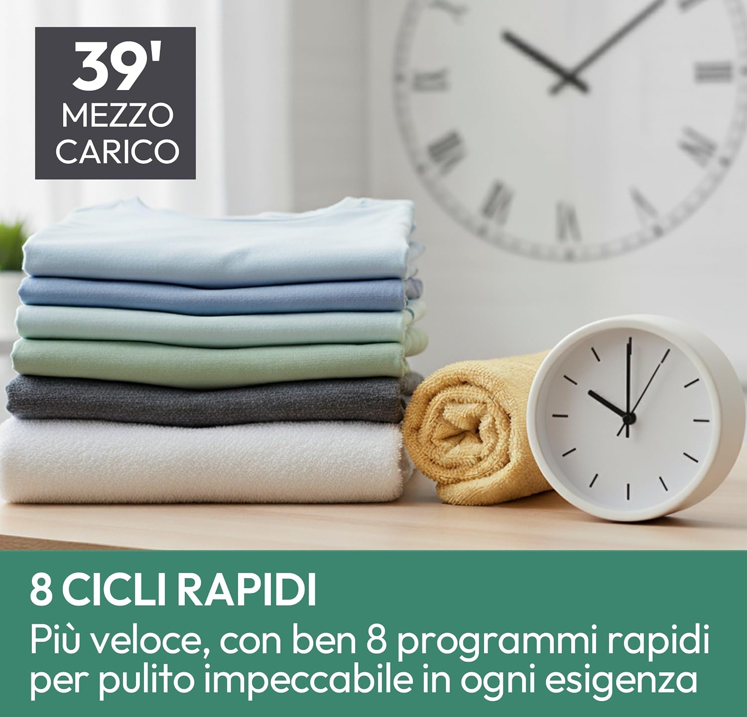 Candy ProWash 300 Lavatrice 10 Kg, 1400 Giri, Classe A-20%, Bianca