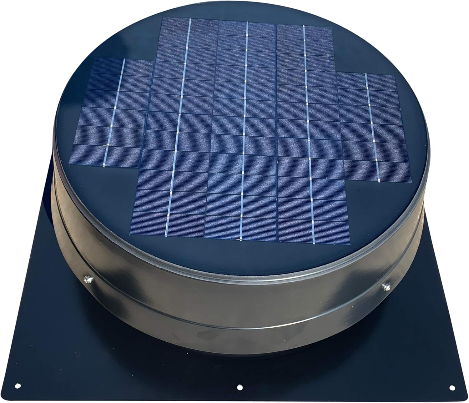 Remington Solar 20W Roof Mount Attic Fan, Round Series