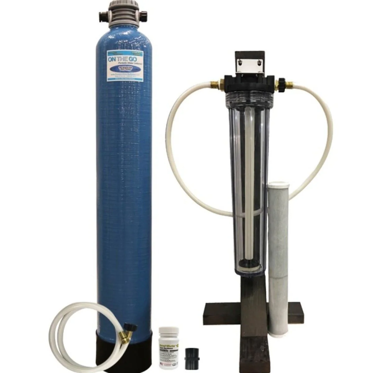 On The Go   Park Model Portable Water Softener and Salt Dispenser