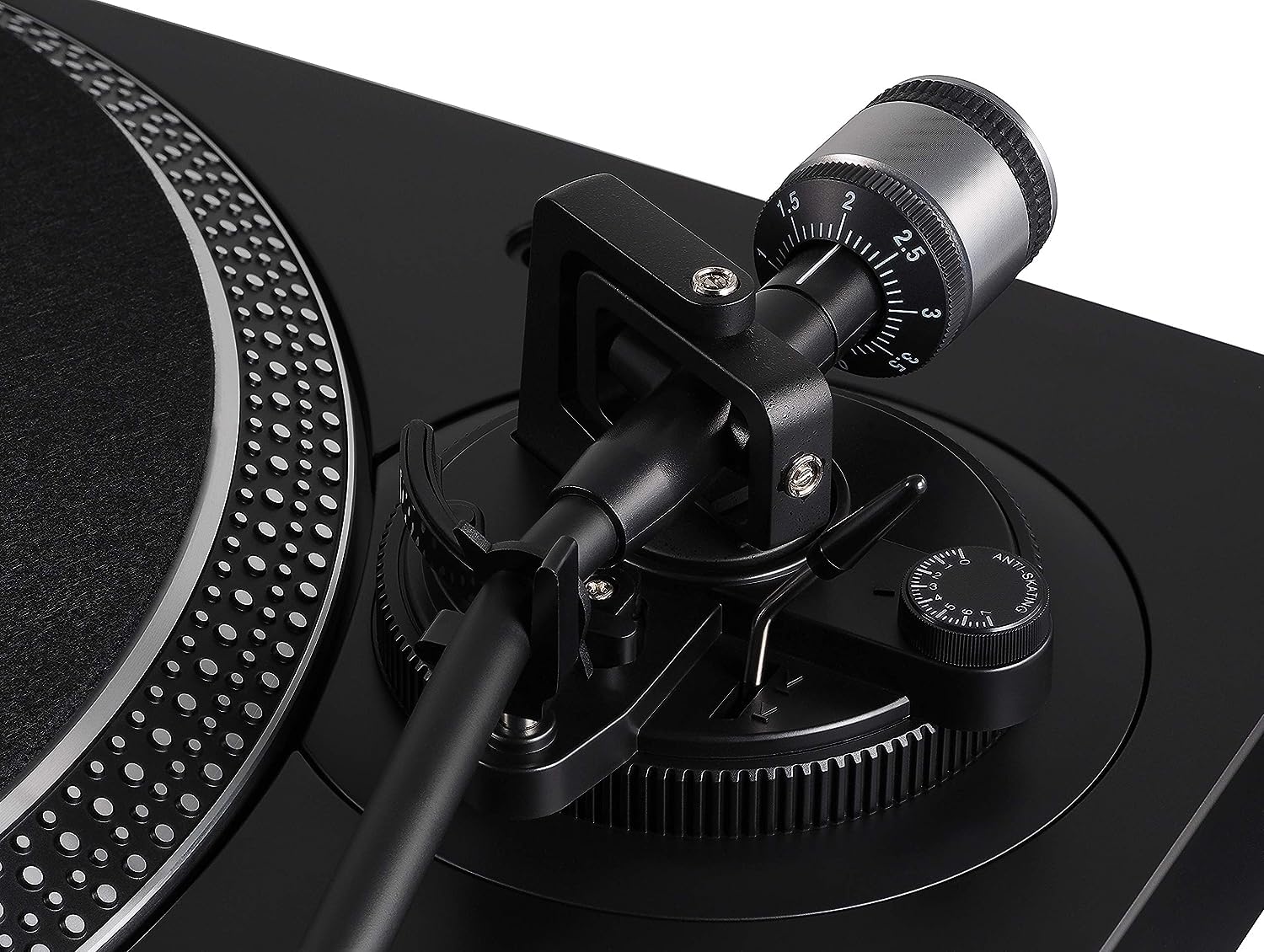 Plattenspieler LP120xBTUSB Direktantrieb Bluetooth USB 33 45 78 U/min Cinch-Anschluss Anti-Skate-Steuerung mit Staubdeckel und Stylus