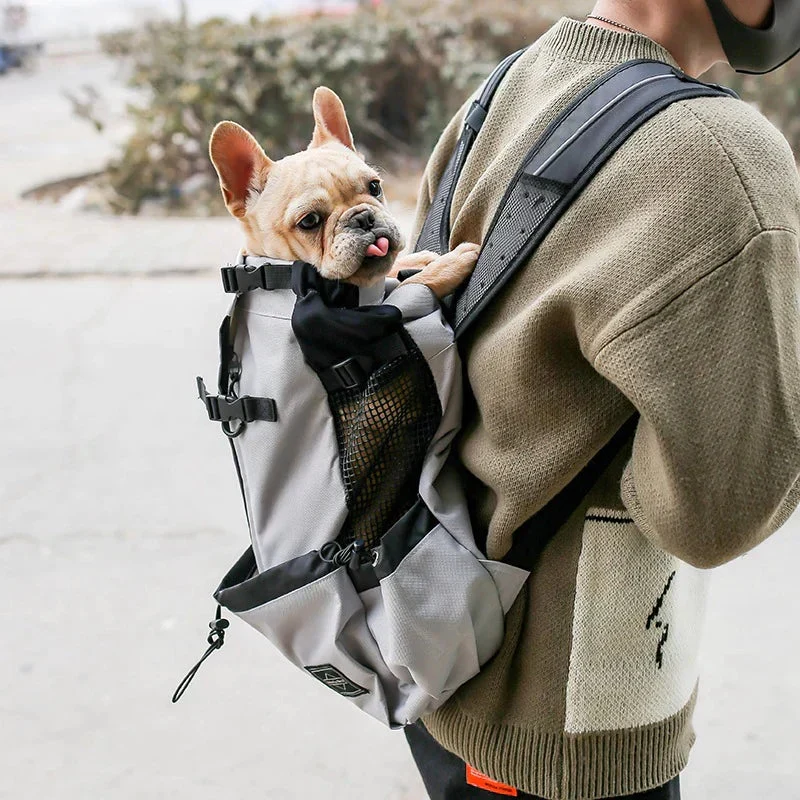 Dog Backpack Carrier �C Ergonomic & Breathable with Built-In Safety Harness