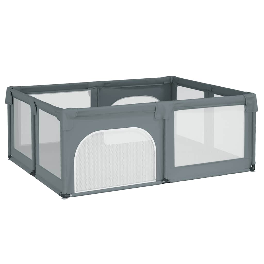 Box per Bambini con 2 Porte Grigio Chiaro Tessuto Oxford