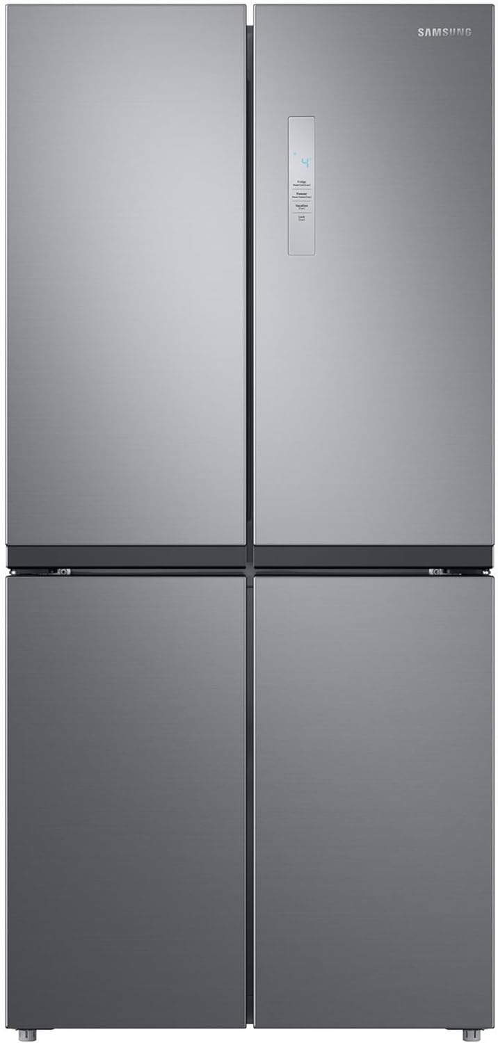 Samsung Frigorifero 3 Porte AI RF50C510ES9/EF, WiFi+AI Energy Mode, Twin Cooling Plus, 496 L, LxAxP: 81,7 x 177,6 x 71,5 cm, Metal Inox