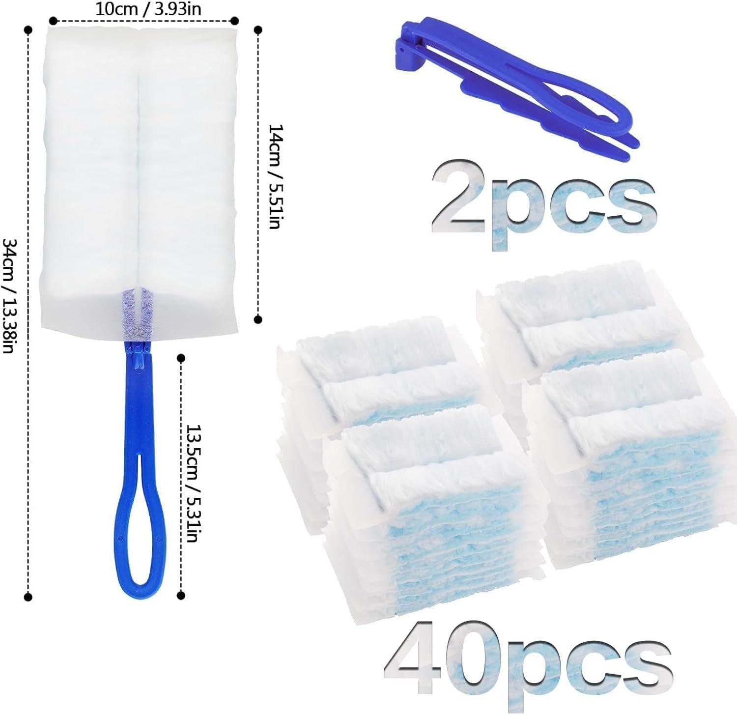 Luftentfeuchter 40er Staubmagnet Tücher Nachfüllpack für Swiffer Staubwedel mit Griff